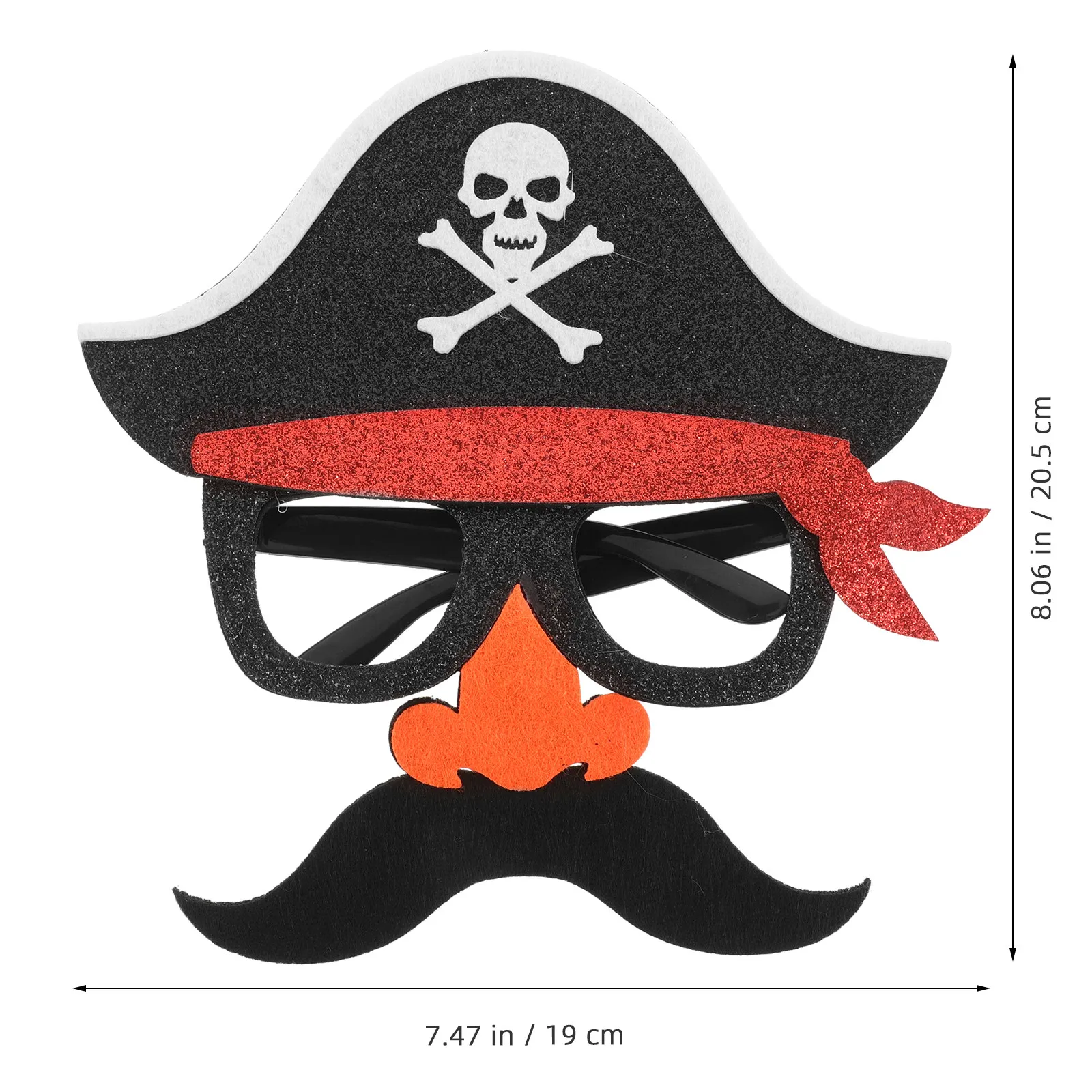 Pirate Sunglasses Mask Elegant Mysterious Design Reusable Festival Costume Prop for Halloween Masquerade Ball Night Club