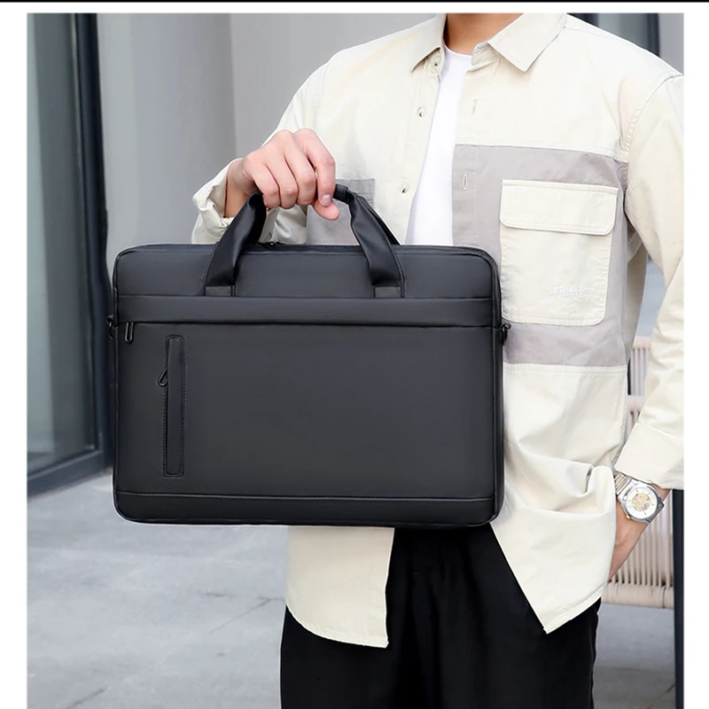 Новая 15,6-дюймовая водостойкая сумка из ткани Оксфорд, портфель, сумка на плечо, чехол для ноутбуков, планшетов, ПК, ноутбуков, книг, документов формата А4