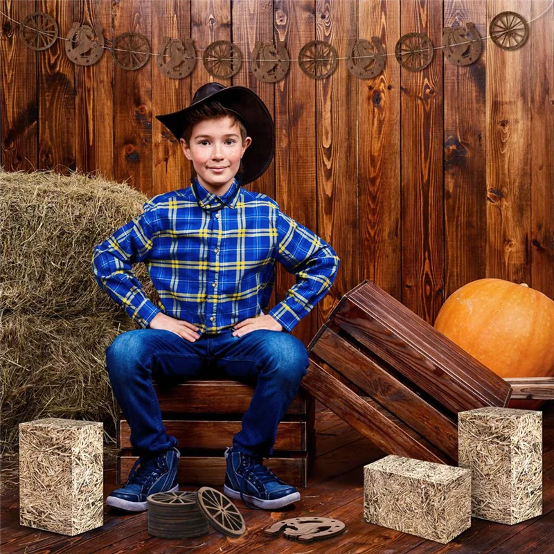 

CJSD-18Pcs Western Party Decorations Farm Birthday Baby Shower Wedding Party Table Decoration Supplies