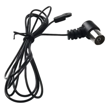 אנטנת רדיו FM בעלת קיבולת של 75 אוהם לשימוש בפנים בבית, עם מתאם NTSC נקבה ומתאם PAL באורך 1.5 מטרים