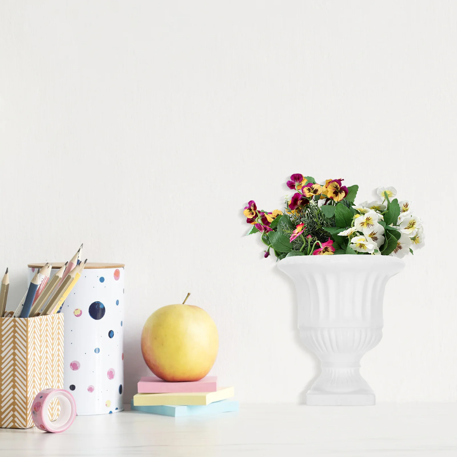 

Gypsum Wall Vase Vintage Half-Bottle Design Wall-Mounted Flower Holder For Dried Flowers Indoor Decor Aesthetic Farmhouse Rustic