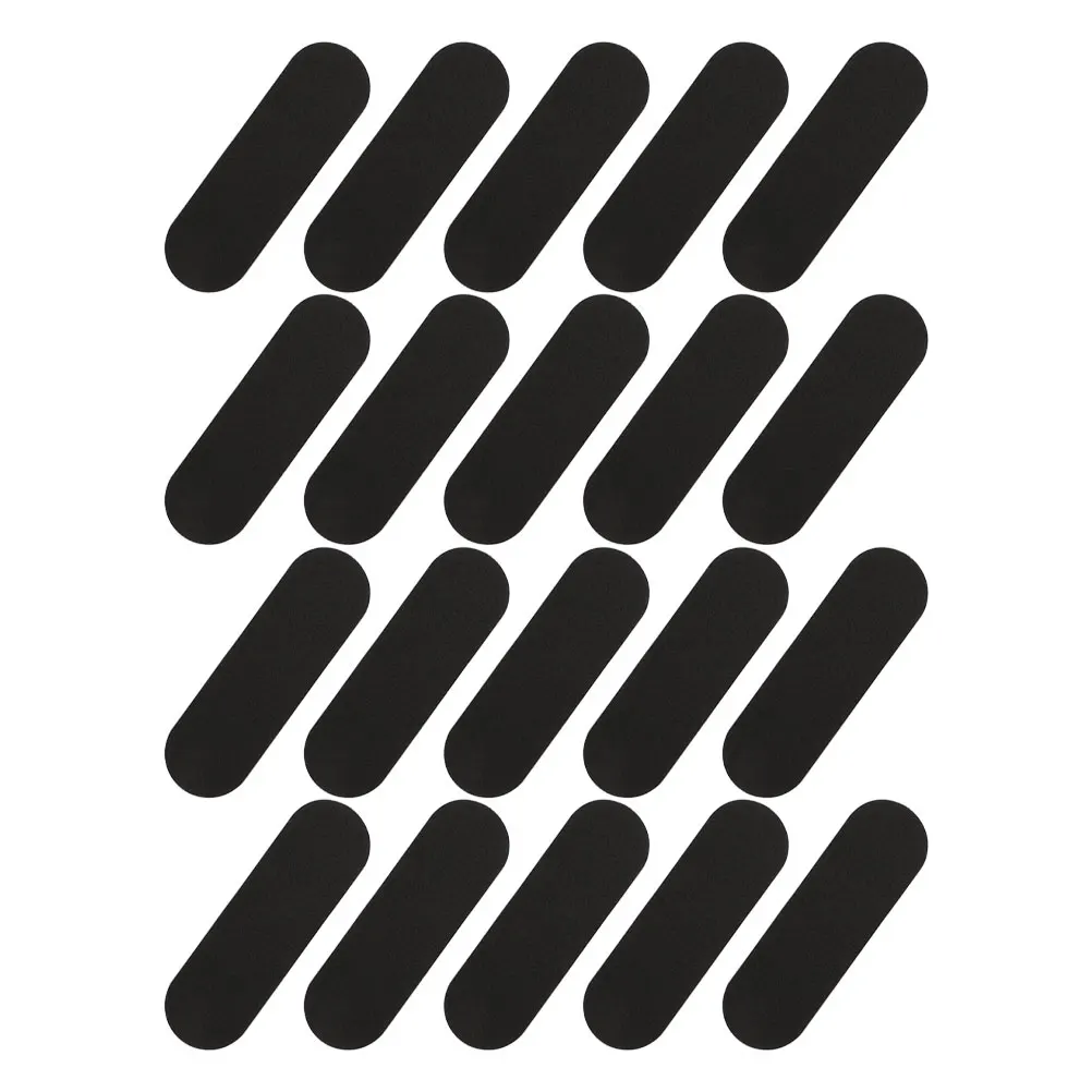 20 adesivi antiscivolo in schiuma per dita Nastro antiscivolo nero per bambini Mini accessori Design unico Robusto Facile da installare Decorativo