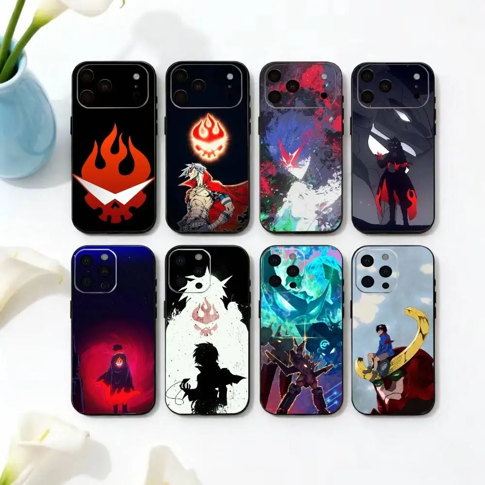 Gurren Lagann Lordgenome Phone Case For iPhone 17,16,15,14,13,12,11 Plus,Pro Max,XS,Soft Silicone Black Cover