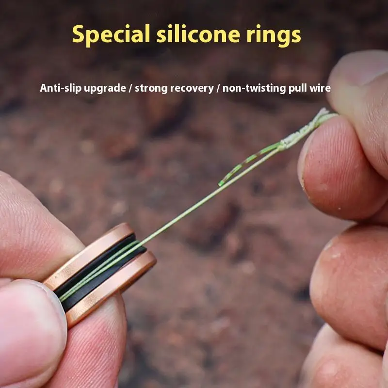 سبيكة كابل حلقة خط سريع قطع المضادة للانزلاق حماية الأيدي الصيد بكرة تشديد أدوات الصيد عقدة الزعيم