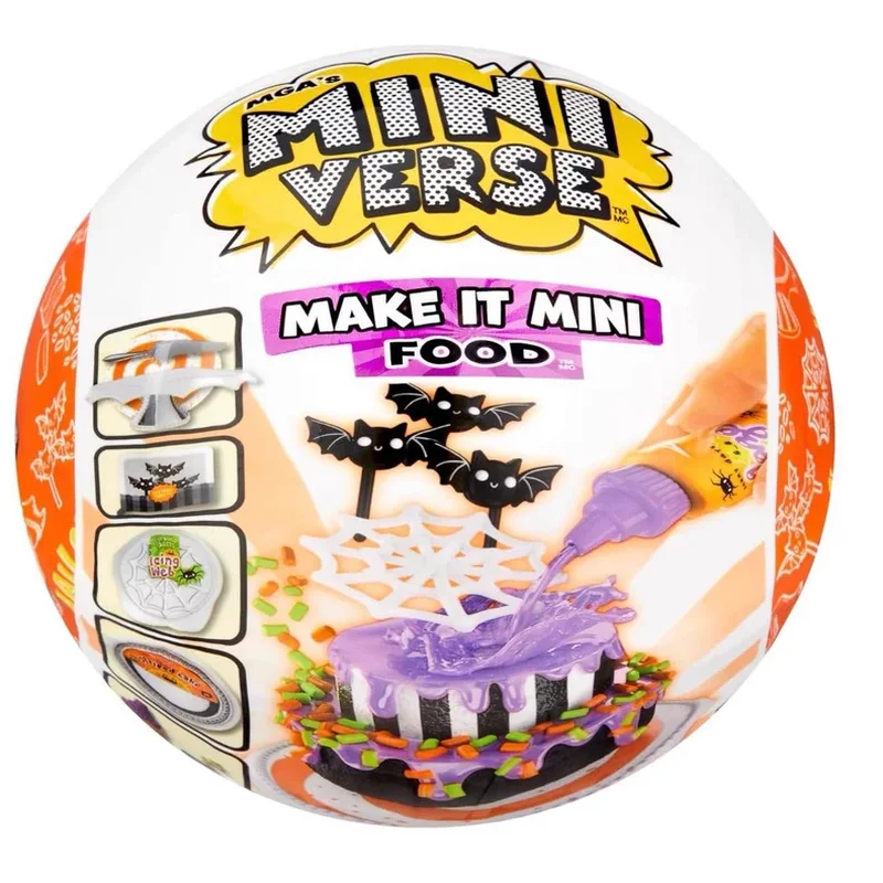 Miniverse هالوين صندوق أعمى 1 قطعة مجموعة شخصيات صغيرة لتقوم بها بنفسك لعبة الغذاء طعام صغير الحلوى اللعب الأسهم المحلية سطح المكتب الديكور هدية