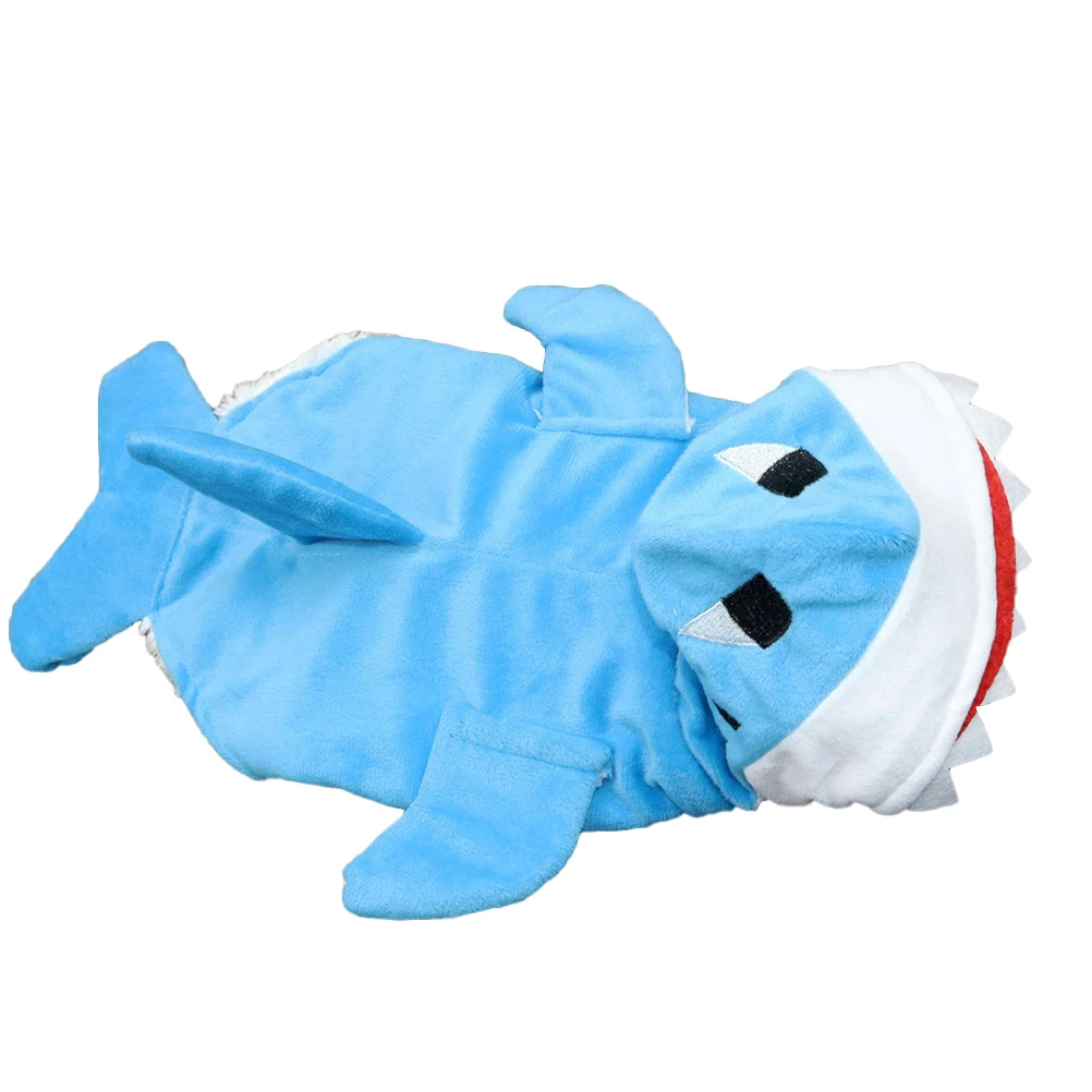 

Shark Cosplay Dog Coat Transformation Outfit Party Standing Costume Cartoon Shark Design Durable Perfect Walking Jogging Outdoor