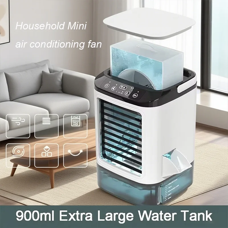 Porta2025 Desktop Spray Fan with Humidification Silent USB Air Cooler for Home Office Dormitory, Cooling  Moisture in One