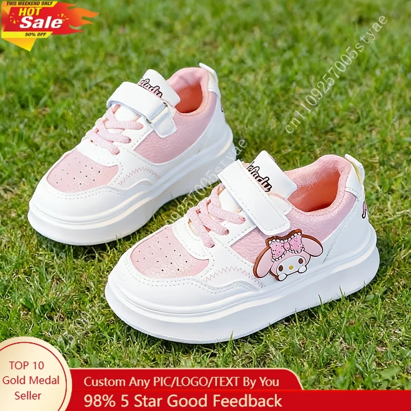 

Kuromi My Melody Seasonal Casual Shoes for Girls Featuring Cartoon Designs Thick Soles Comfortable for Running