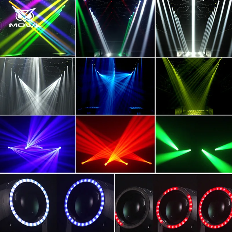150W Competitively Priced LED Moving Head Stage Light with DMX512 Sharp  Ring Effect for Entertainment DJ Shows