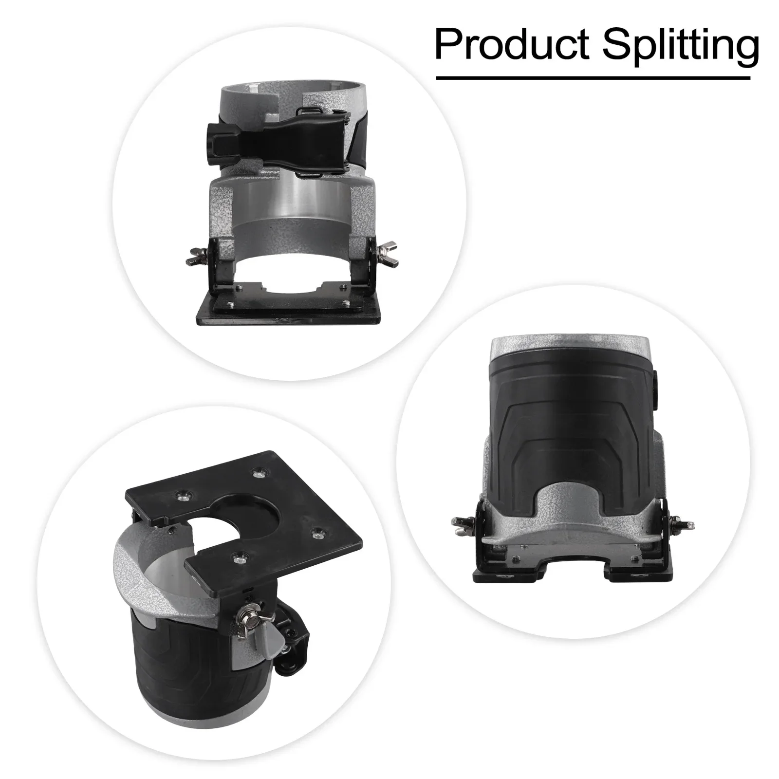 

Good Quality For DIY Projects Adjustable Router Base Cordless HandRouter Aluminum Material Black Color Easy To Handle