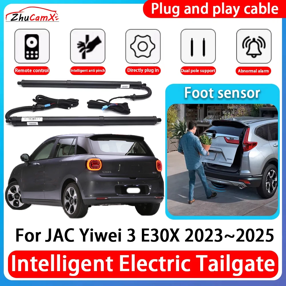 

ZhuCamX Car Power Trunk Electric Suction Tailgate Intelligent Tail Gate Lift Strut For JAC Yiwei 3 E30X 2023~2025