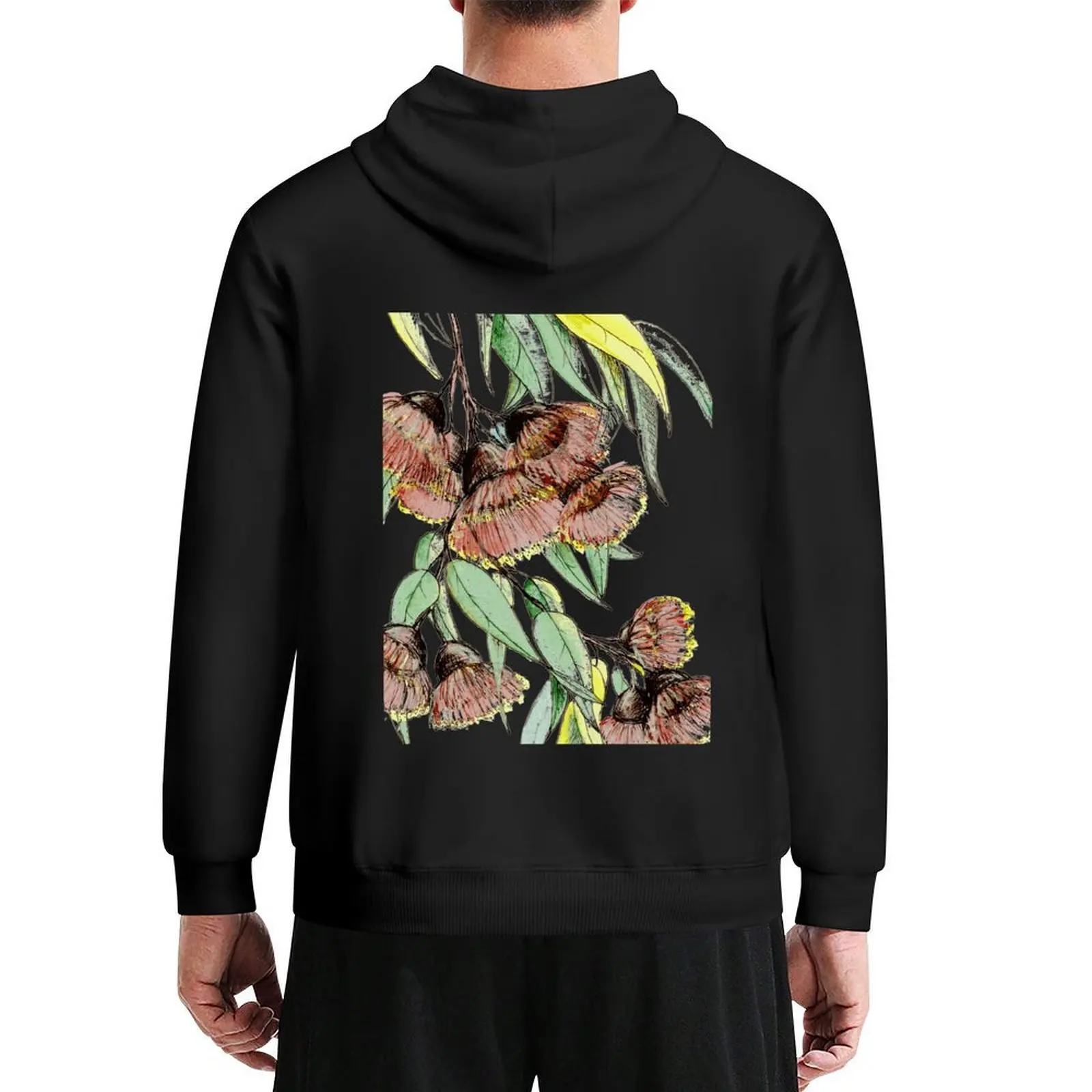 

Red Flowering Gum Hoodie anime clothes men's sweat-shirt set graphic t shirts men men clothing men's hoodie sweatshirt