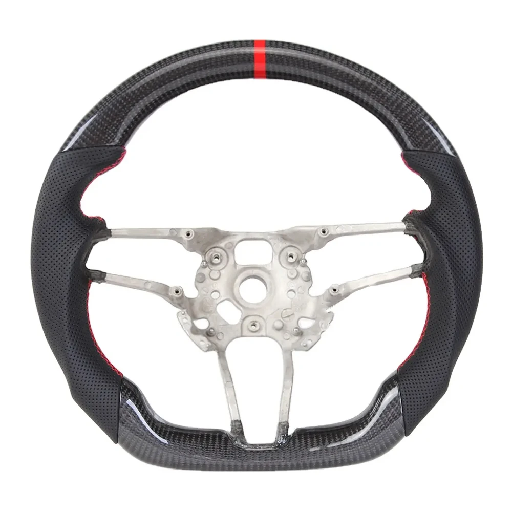 

Carbon Fiber Steering Wheel Fit For Porsche Macan Cayenne 911 718 2015-2021