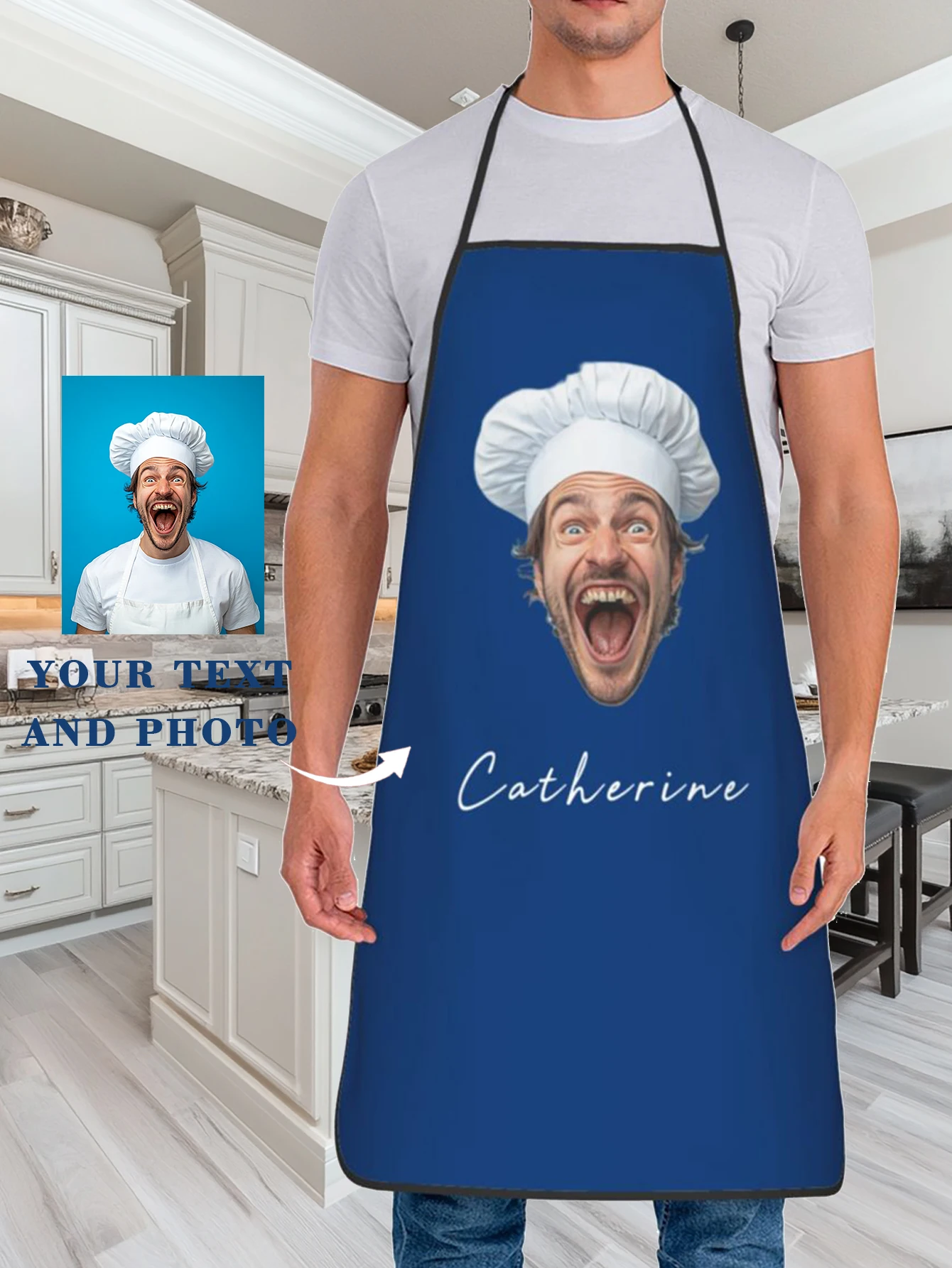 Customized polyester waterproof apron gifts for men and women creative personalized apron styles personalized aprons