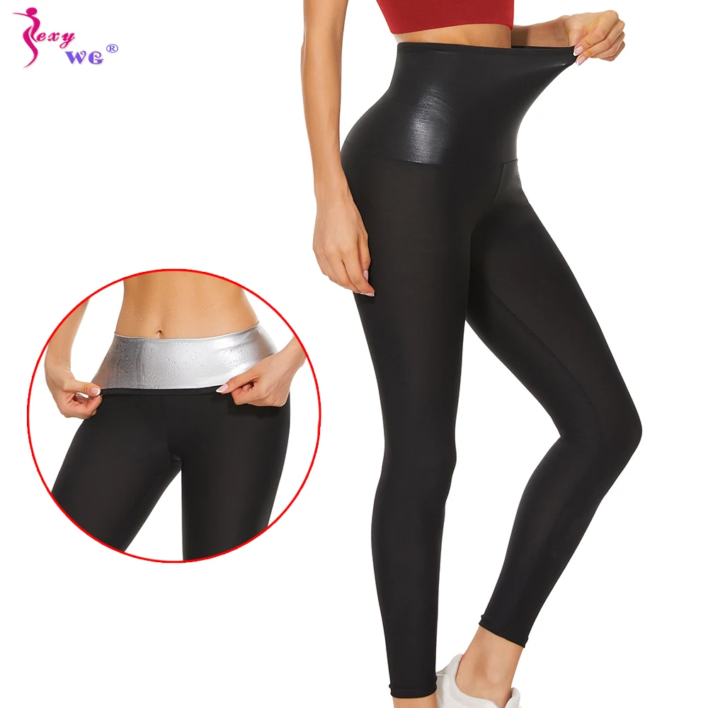 

SEXYWG Sauna Pants for Women Sweat Leggings Weight Loss Shorts Slimming Sports Workout Trousers Tight Gym Fat Burner Fitness