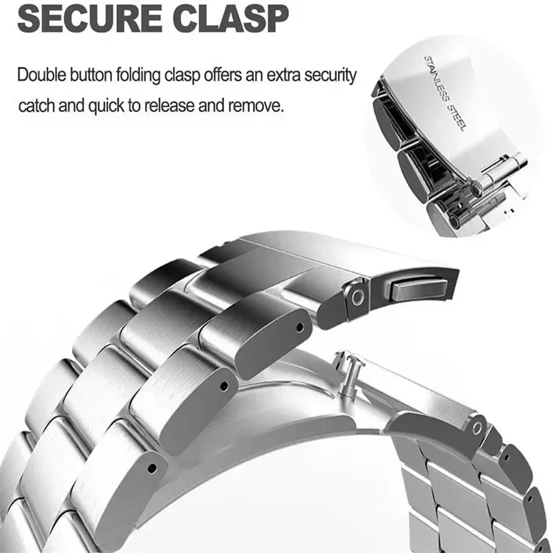 Metal Stainless Steel Strap For Redmi Watch 5/4 Sports Bracelet Wristband For Xiaomi Band 9 Pro/Mi Band 8 Pro Belt Accessories