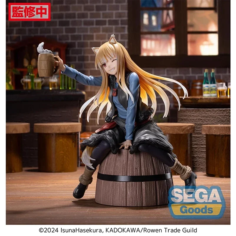 Holo Figures Anime Spice And Wolf Merchant Meets The Wise Wolf Pvc Action Figure Original Sega Luminasta Model Collection Toy