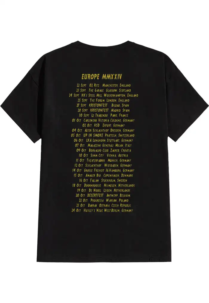 Monster Magnet - Euro Tour 2024 - T-Shirt unisex cotton tee
