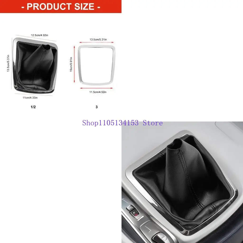 

hg89 Universal Gear Shifts Protector Dustproof Cover Tool Free Installation Comfortable Grip Knob Dust Cover for Vehicles
