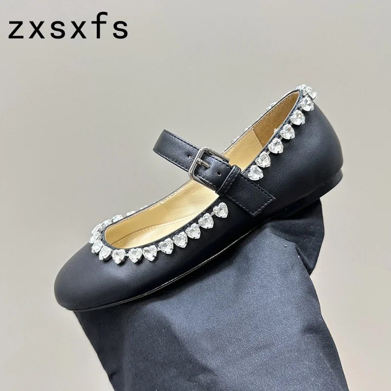 Lente Crystal Dames Doudou Schoenen Casual Platte Loafers Schoenen Catwalk Formele Zakelijke Zijde Outdoor Walk Schoenen Mujer