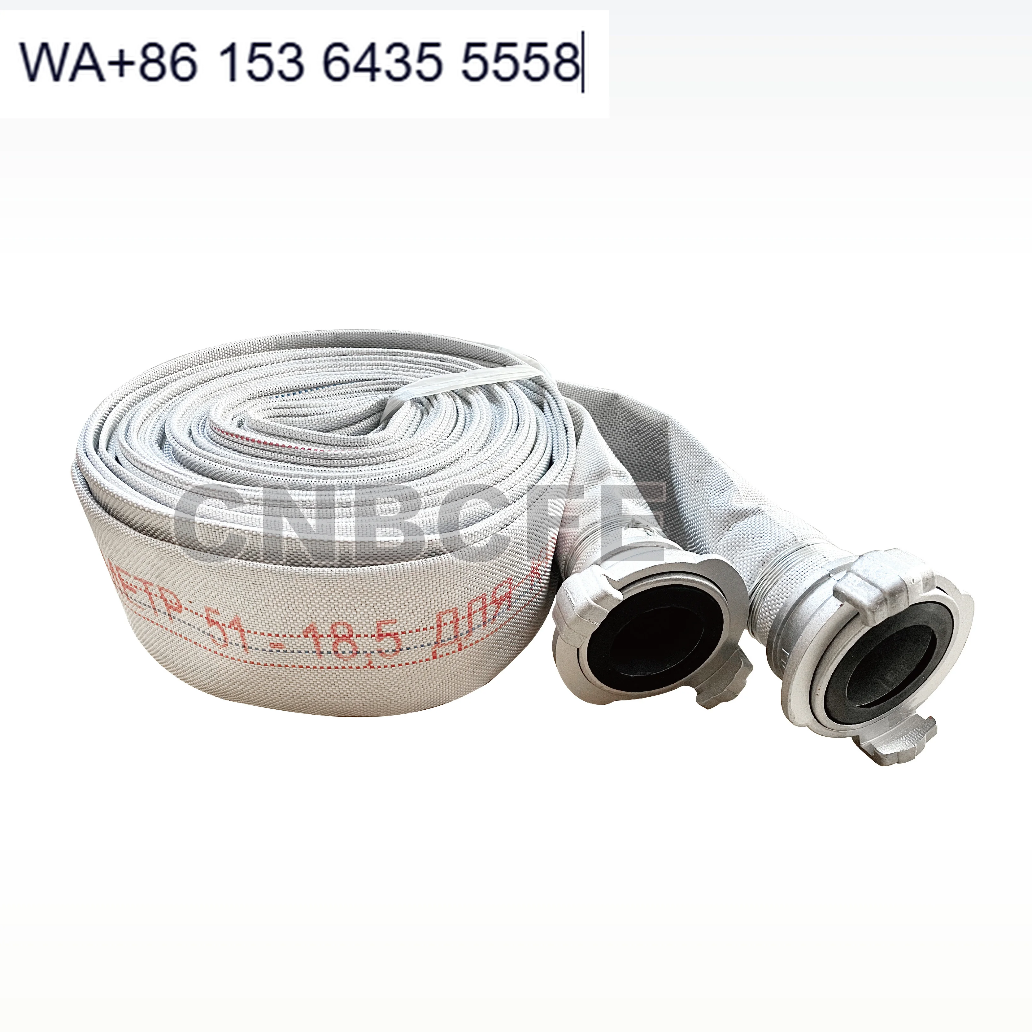 CNBCFE Fire Hose with Gost Coupling 18.5m Russian Type Fire Hose for Firefighting Rescue