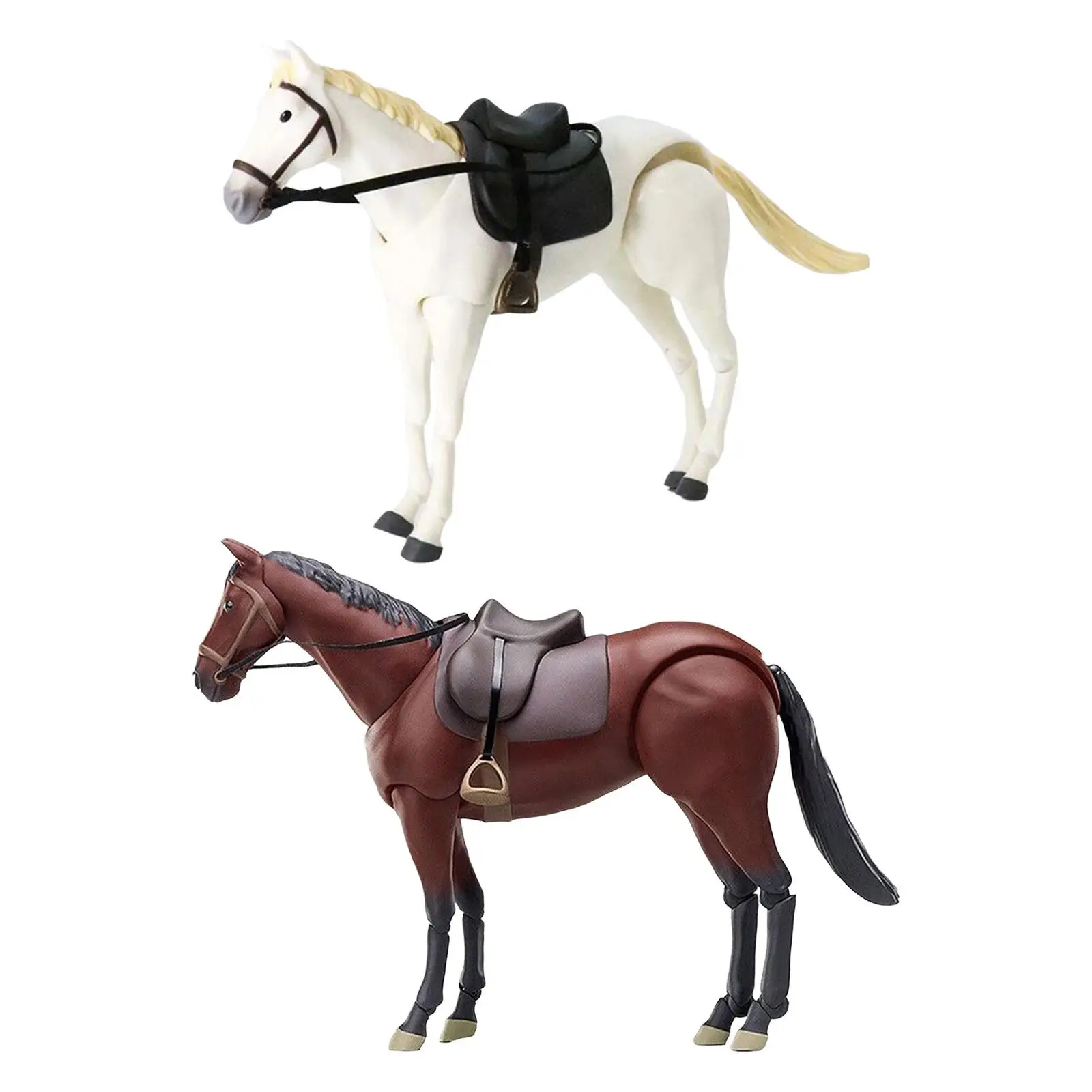 Simulated Horse Statue Model Horse Toys Model Collection Miniature Animal Figurine Dollhouse Decor Micro Landscapes Decor