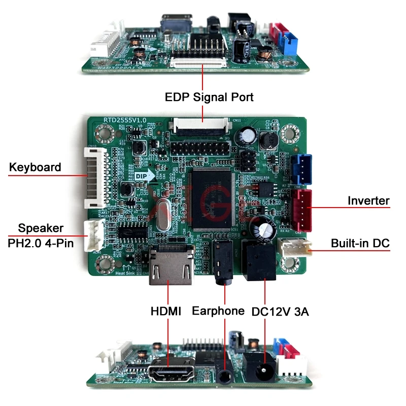 For B156XTN03 B156XTN04 B156XTN07 EDP 30-Pin Panel DIY Kit Driver Controller Board Laptop Monitor Compatible-HDMI 15.6