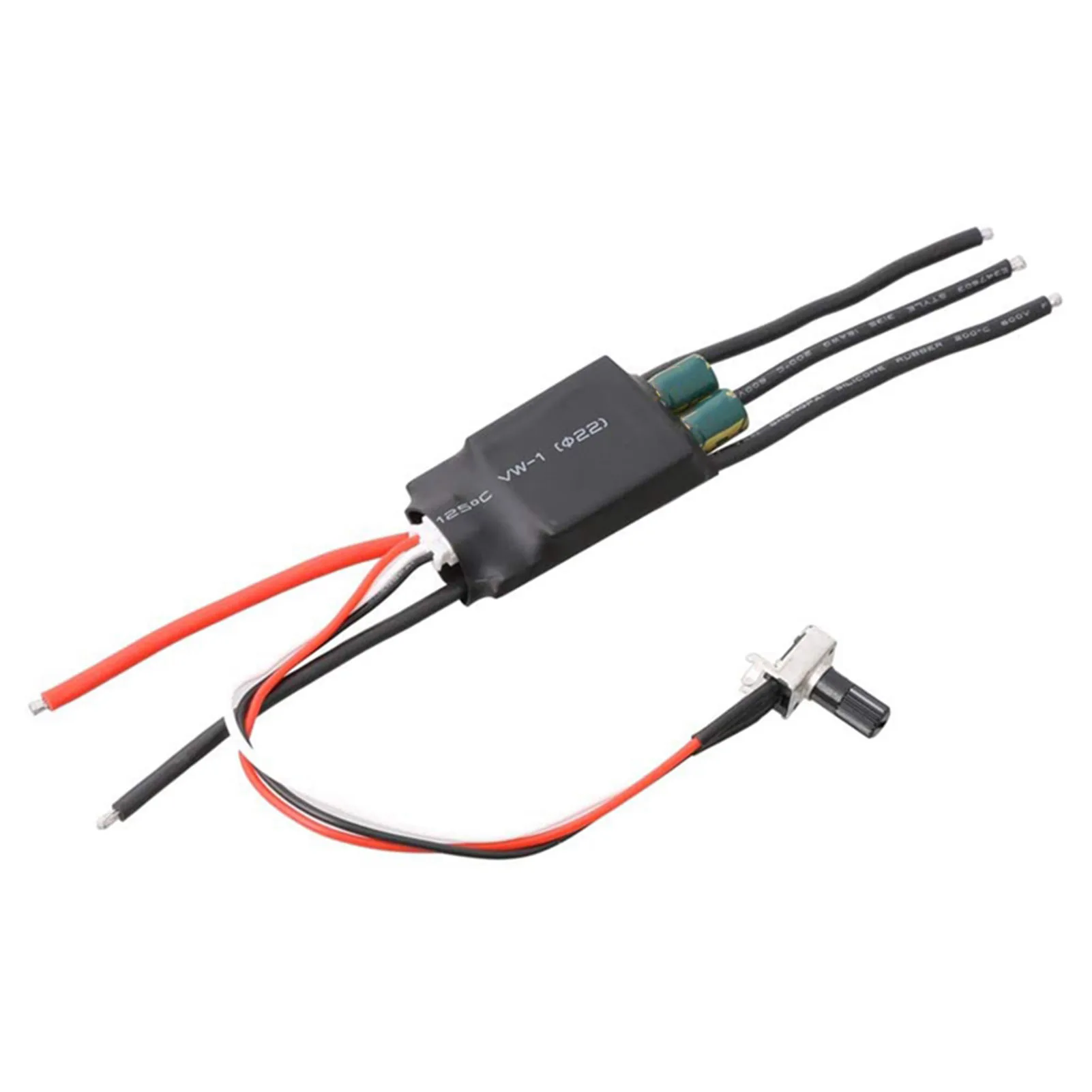 DC 7-24V 200W BLDC 3 Phase Brushless ESC Motor Driver Hallless Motor Drive Board Speed Controller Regulator with Potentiometer