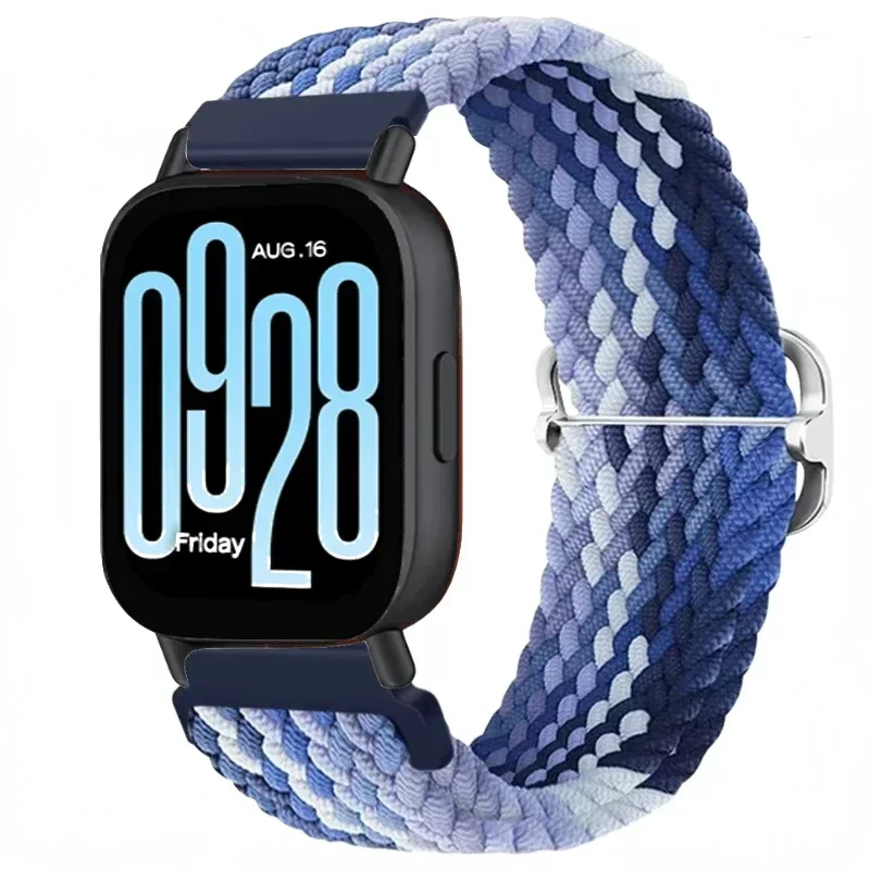 20mm 22mm Nylon Braided Loop Strap for Redmi Watch 5 Active Wristband Bracelet Redmi Watch 5 Lite Adjustable Correa Accessories