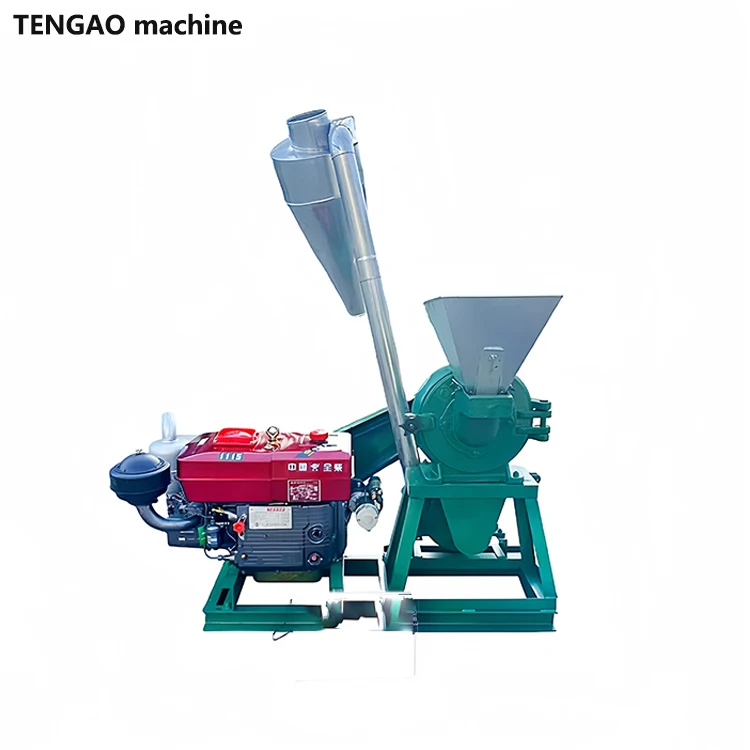 

Cheap Price Good Quality 800kg/h Automatic Flour Mill Machine 22HP Die sel Engine Casava Processing Machine For Flour
