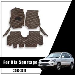 Car Floor Mat For KIA Sportage 2016 2015 2014 2013 2012 2011 2010 2009 2008 2007 Anti-slip Front Rear Mat Interior Accessories