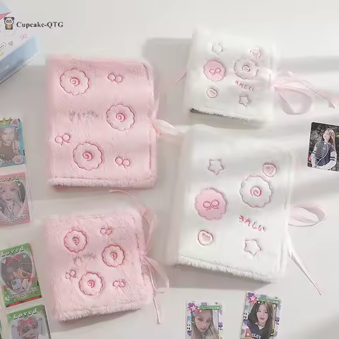 Aesthetic A5 A6 Plush Star Fish Board Sleeve Binder Card Book Photocard Collection Book