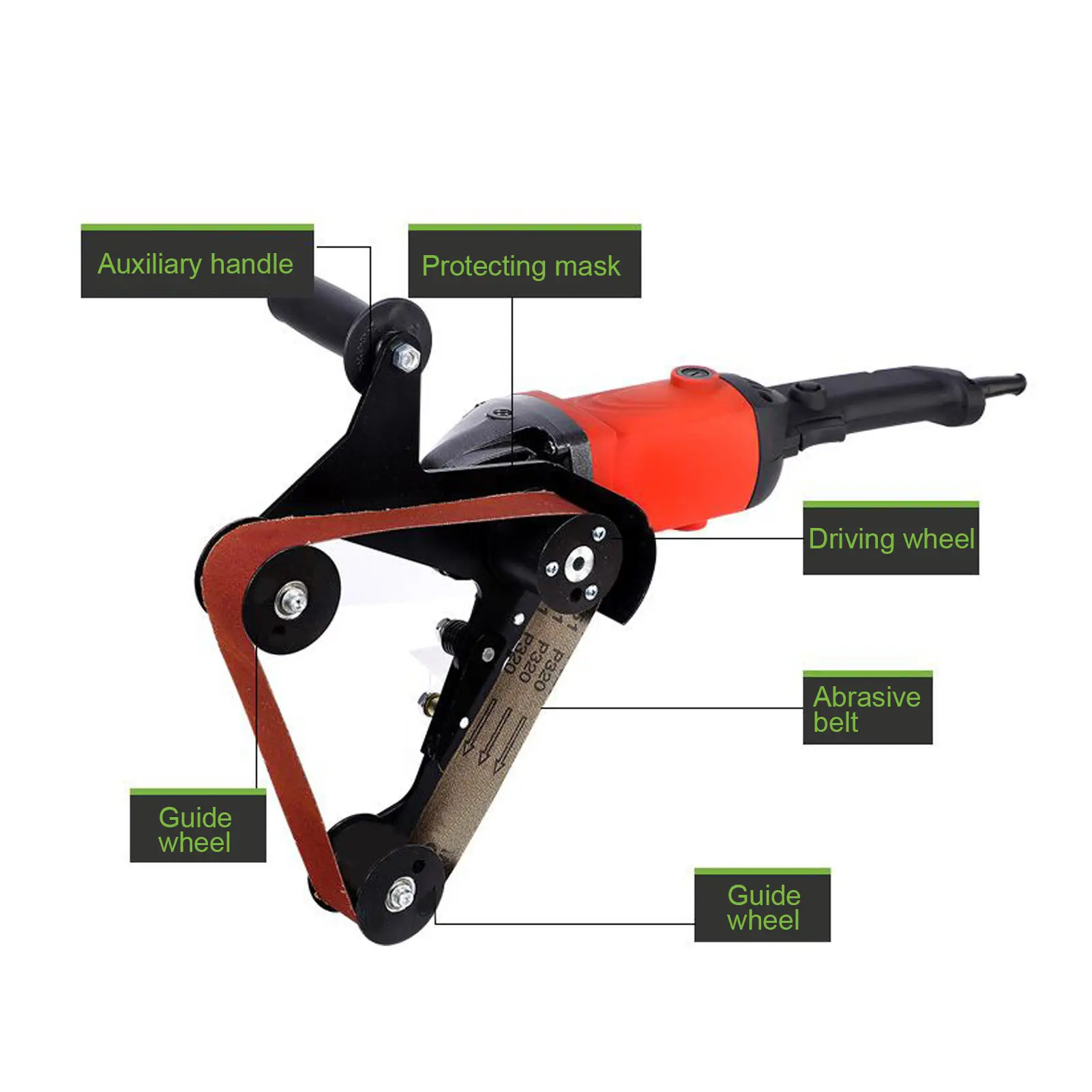 Mini Belt Sander DIY Sanding Machine Stainless Steel Tube Pipe Polisher Grinder Tool Sanding Polishing Grinding Machine
