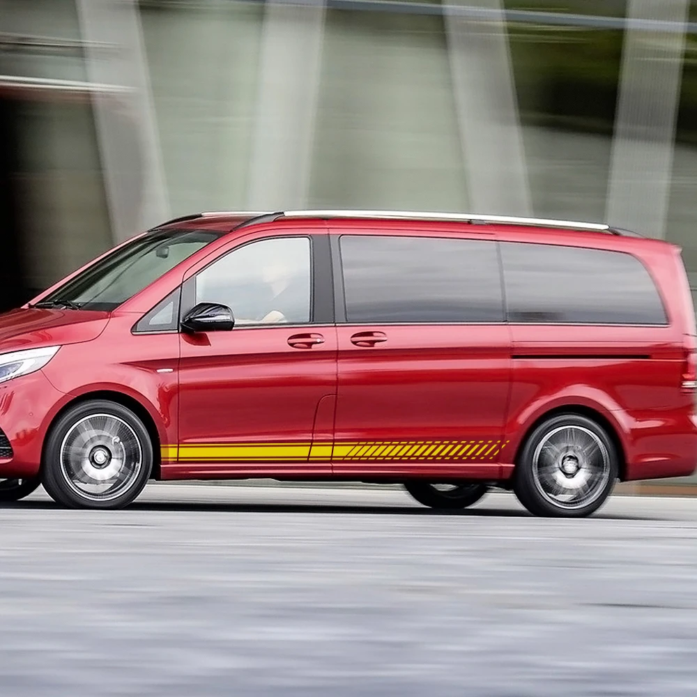 2PCS Car Stickers For Mercedes Benz Vito V Class Viano W447 V260 W639 W638 Marco Polo Camper Van Tuning Accessories Vinyl Decals