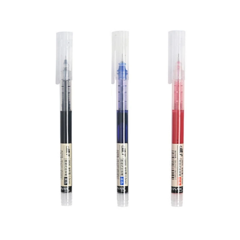 Roller Tip 0.5mm Refill Gel Pen Straight Liquid Ballpoint Pen Writing Tool Office School Stationery S Dropsale