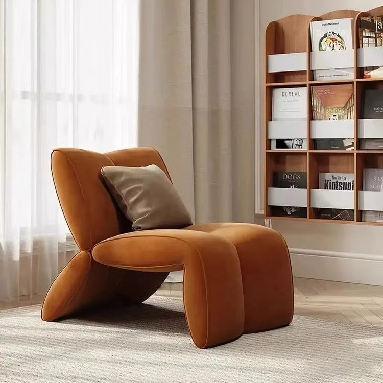 غرفة معيشة حديثة فاخرة وخفيفة مصممة كرسي أريكة فردي كسول