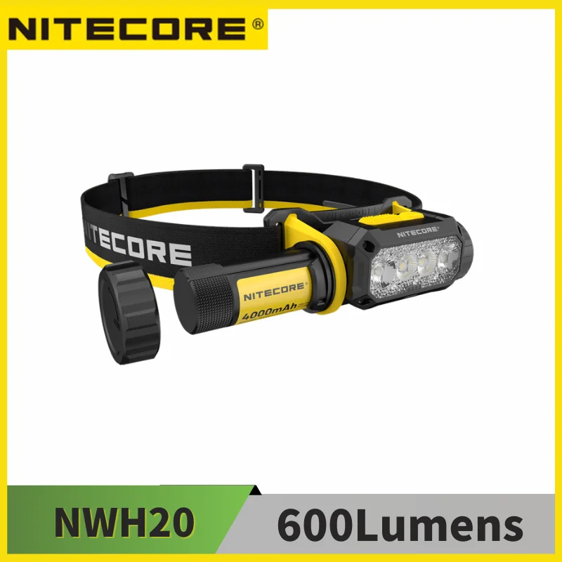 nitecore-nwh20-lampada-frontale-da-lavoro-con-messa-a-fuoco-elettronica-600-lumen-ricaricabile-tramite-usb-c-con-batteria-wlb40-impermeabile-ip68