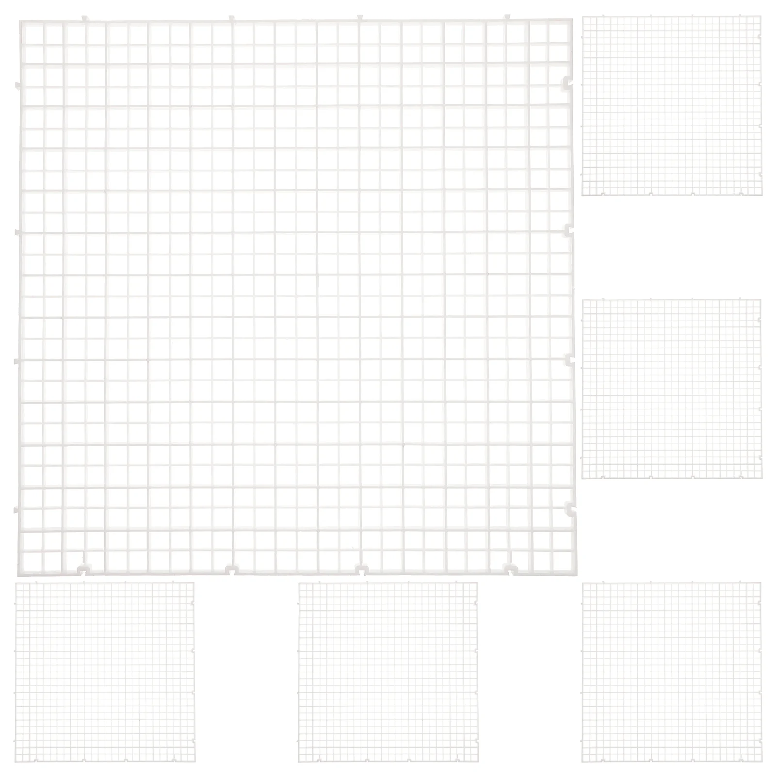 

6 Pcs Fish Tank Plates Aquarium Grid Divider Pe Filter Board Mesh Isolation Boards