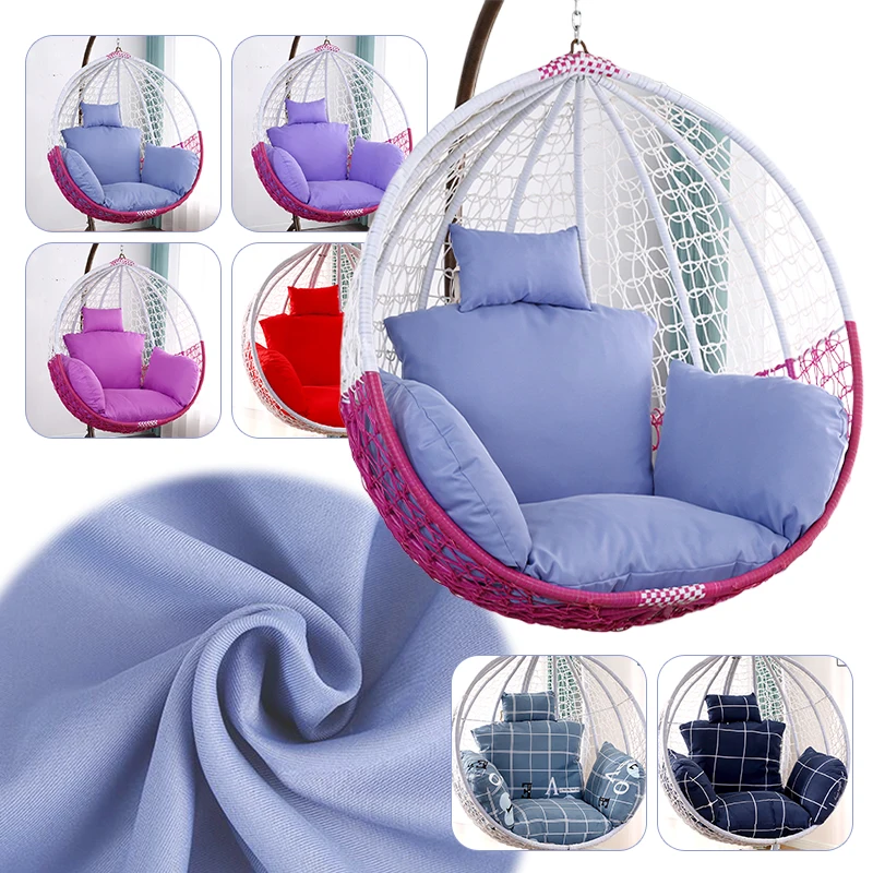 

Unfilled S/L Swing Hanging Egg Swing Basket Seat Chair Cushion Cover Round Detachable Pillowcase for Home Patio Living Rooms