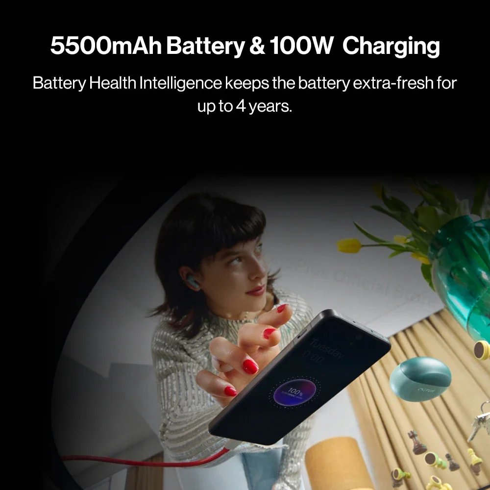 الكاميرا الرئيسية World Premiere OnePlus Nord 4 الإصدار العالمي Snapdragon 7 Plus Gen 3 50MP بطارية 5500mAh 100W SUPERVOOC Charge