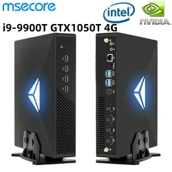 MSECORE 인텔 코어 I9-10900F GTX1050TI 개별 카드 미니 PC, 윈도우 11 게임 데스크탑 컴퓨터, HTPC 휴대용 DDR4 NVMe 4K, MV200