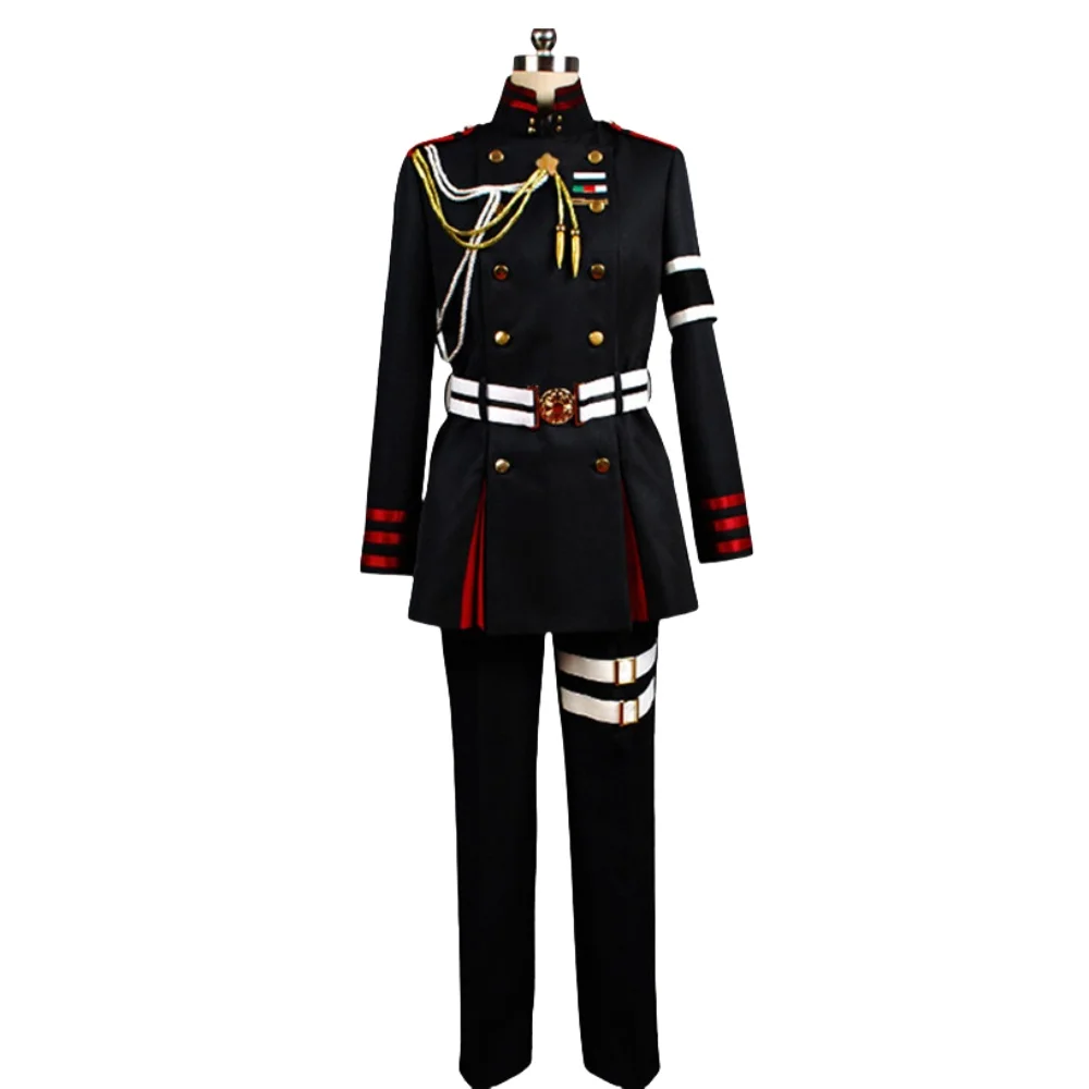 Guren Ichinose Costume Cosplay Anime Serafino della fine Uniforme nera Bello festa di carnevale di Natale