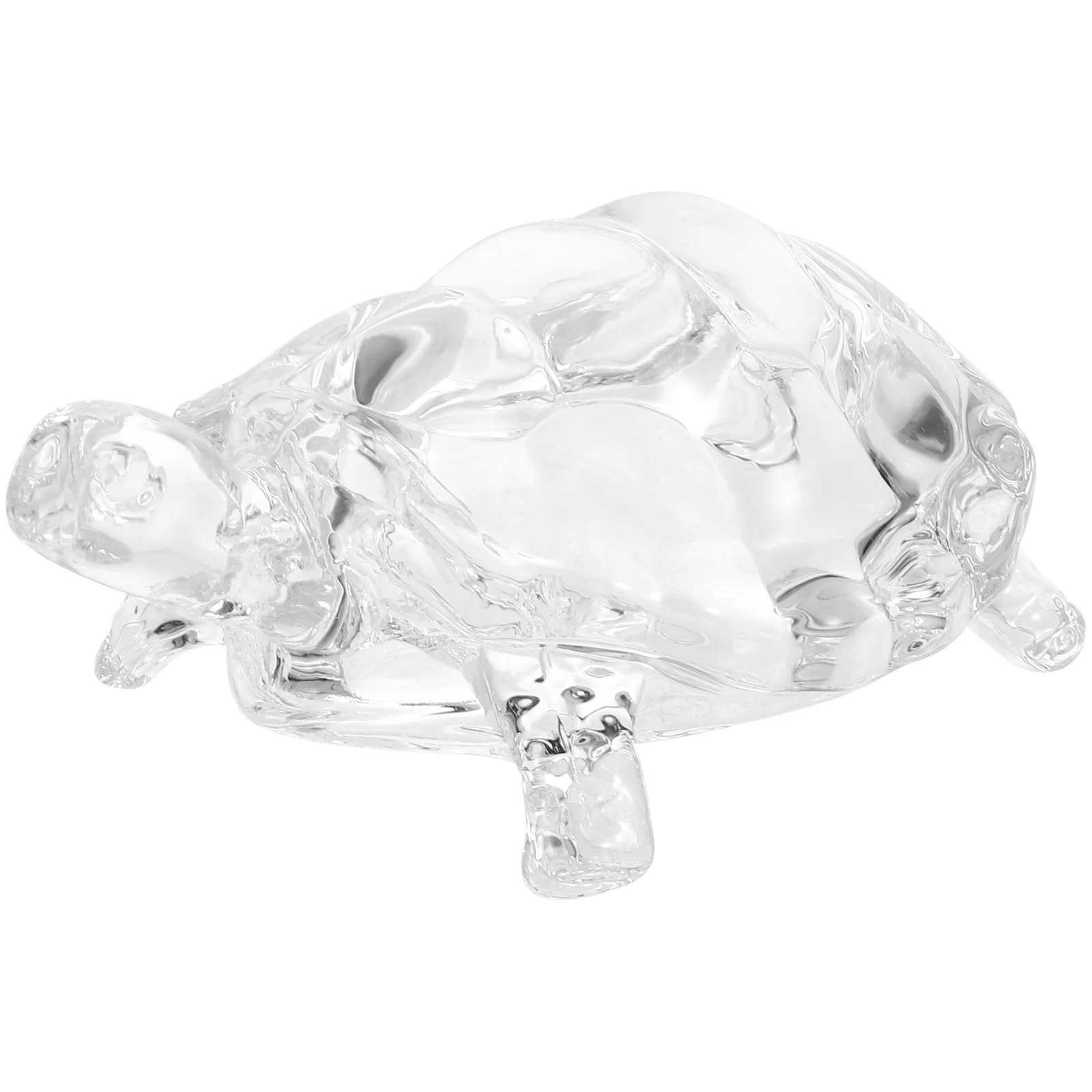 Crystal Turtle Figurine Hand Blown Glass Tortoise Paperweight Sea Animals Figure Fengshui Home Decoration