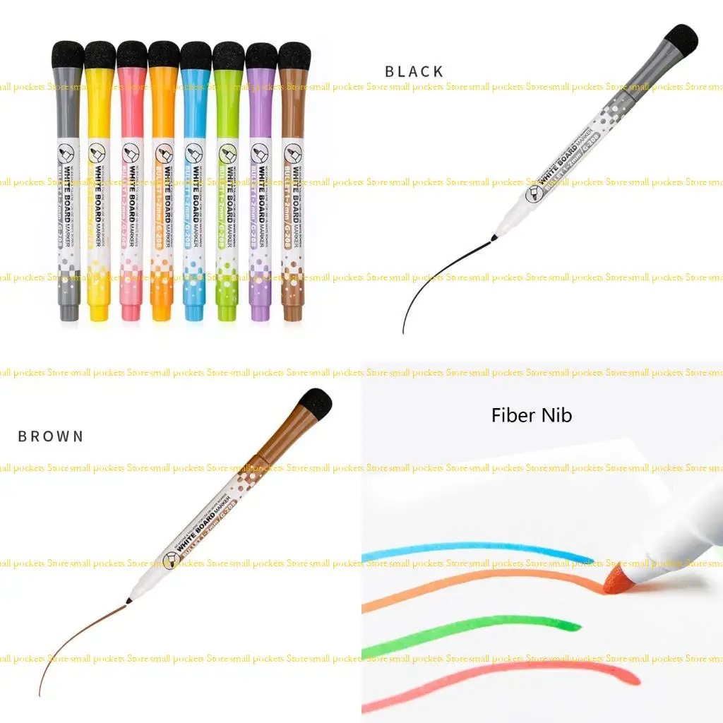 

R1WD Маркер магнитной доски с ластиком 8 цветов.
