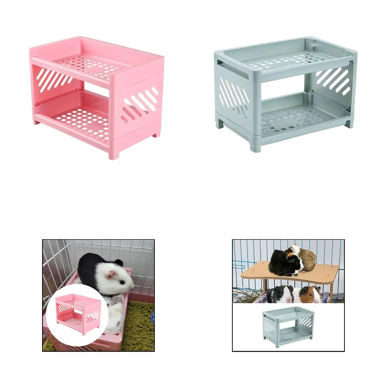 

Guinea Pig Hideout Bed Play and Rest Sturdy Rabbit Bed for Small Animals