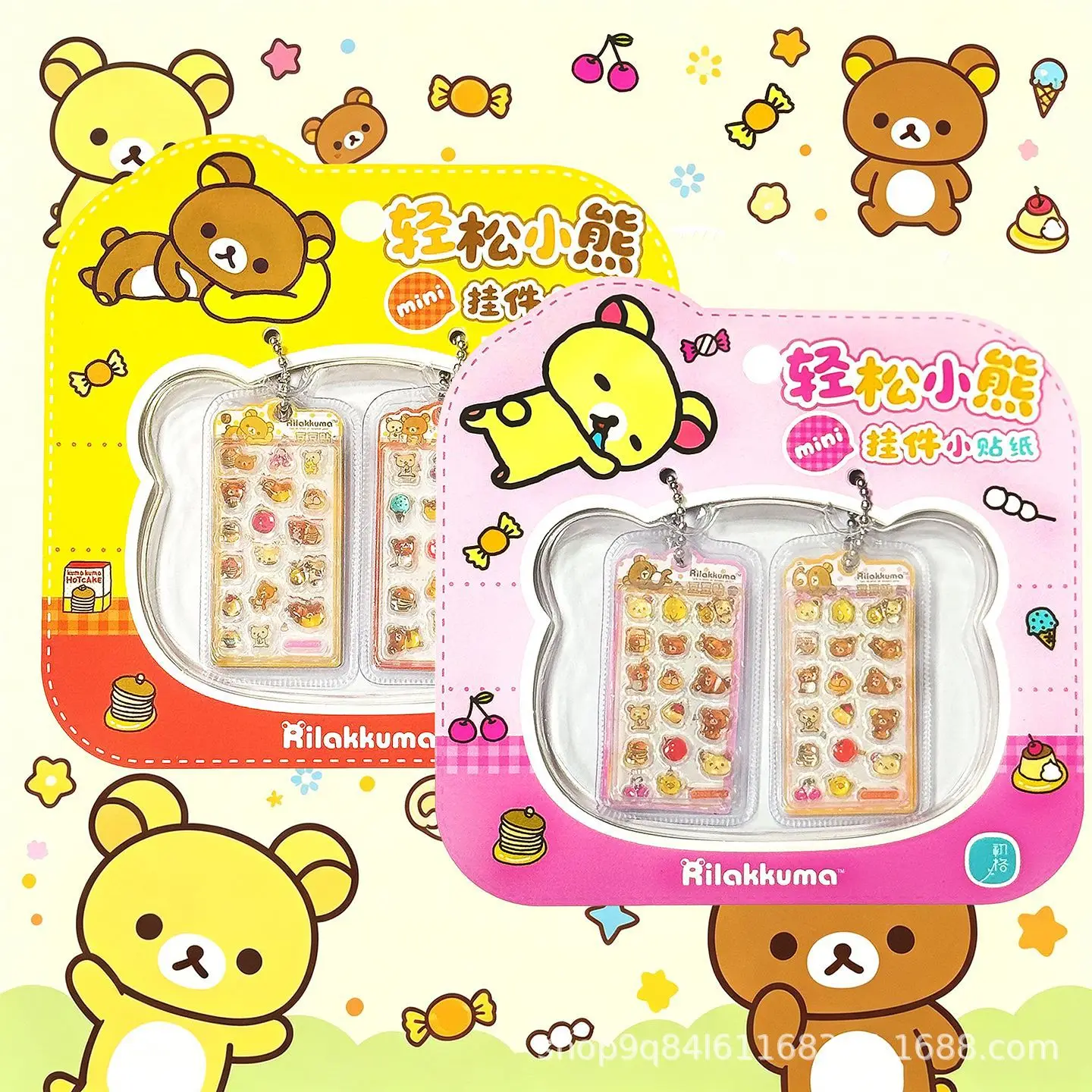 genuine-rilakkuma-san-x-authorized-mini-embossed-stickers-pendant-charms-sticker-set-for-diy-scrapbook-notebook-decoration
