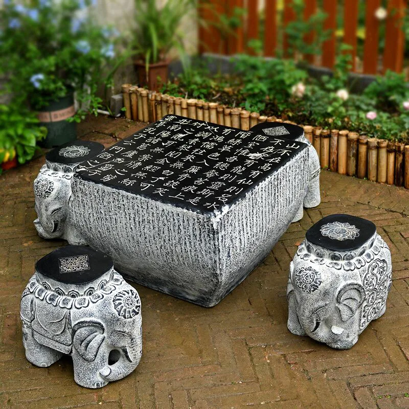Imitation stone table stone stool cement mold chess table drum stool stump animal cartoon modeling garden garden cement casting