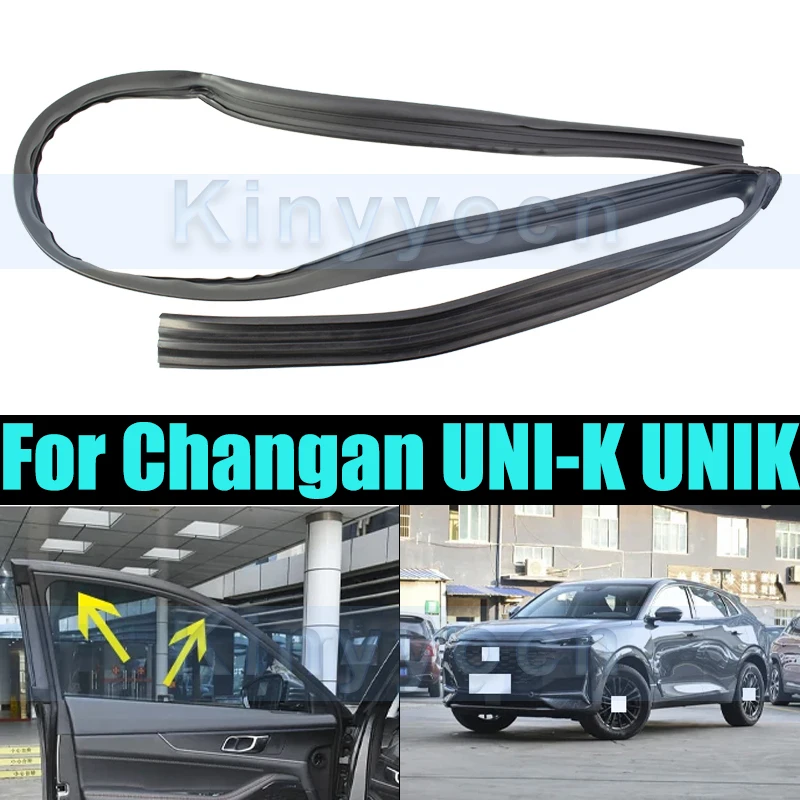 

Верхняя резиновая полоса переднего левого окна для Changan UNI-K UNIK, уплотнительная дверь, стеклоподъемник, направляющая, канавка, грязевой желоб