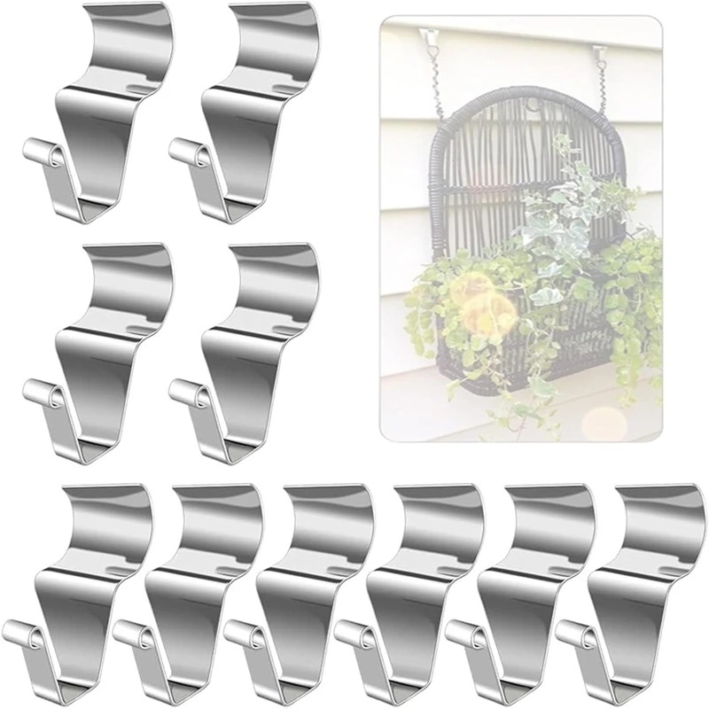 Kait baja anti-karat ABWR-20PCS, kait baja tahan karat untuk dekorasi luar ruangan, kait vinil tanpa lubang, kait gantung untuk menggantung