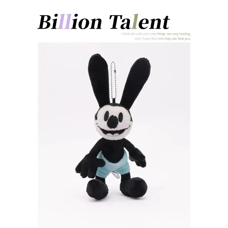 

Милая плюшевая кукла OSWALD Lucky Bunny с Микки, детская школьная сумка, подвеска для девочек, брелок с героями мультфильмов, праздничный подарок, периферийные устройства в стиле аниме